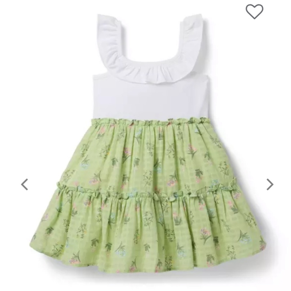 Janie and Jack floral ruffle dress Size 4T
